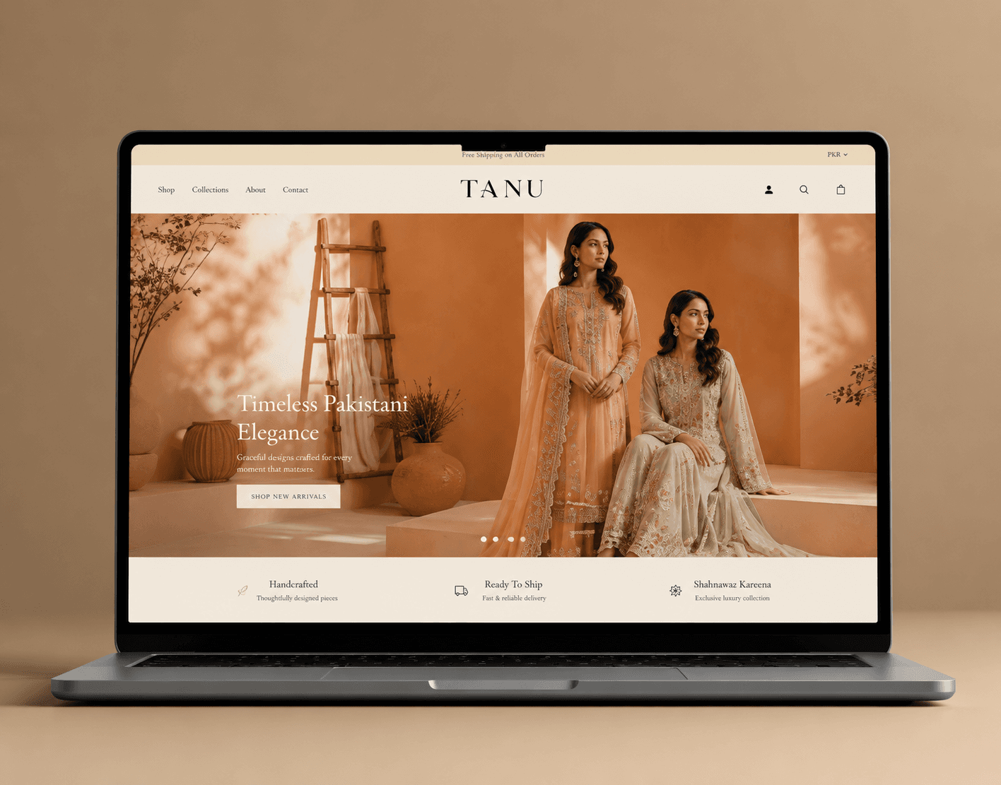 Tanu Shopify Fashion Store placeholder preview