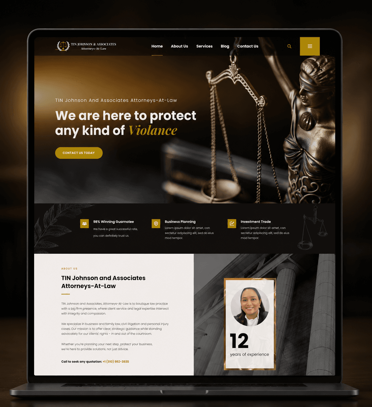 TIN Johnson and Associates Attorneys-At-Law Website featured placeholder