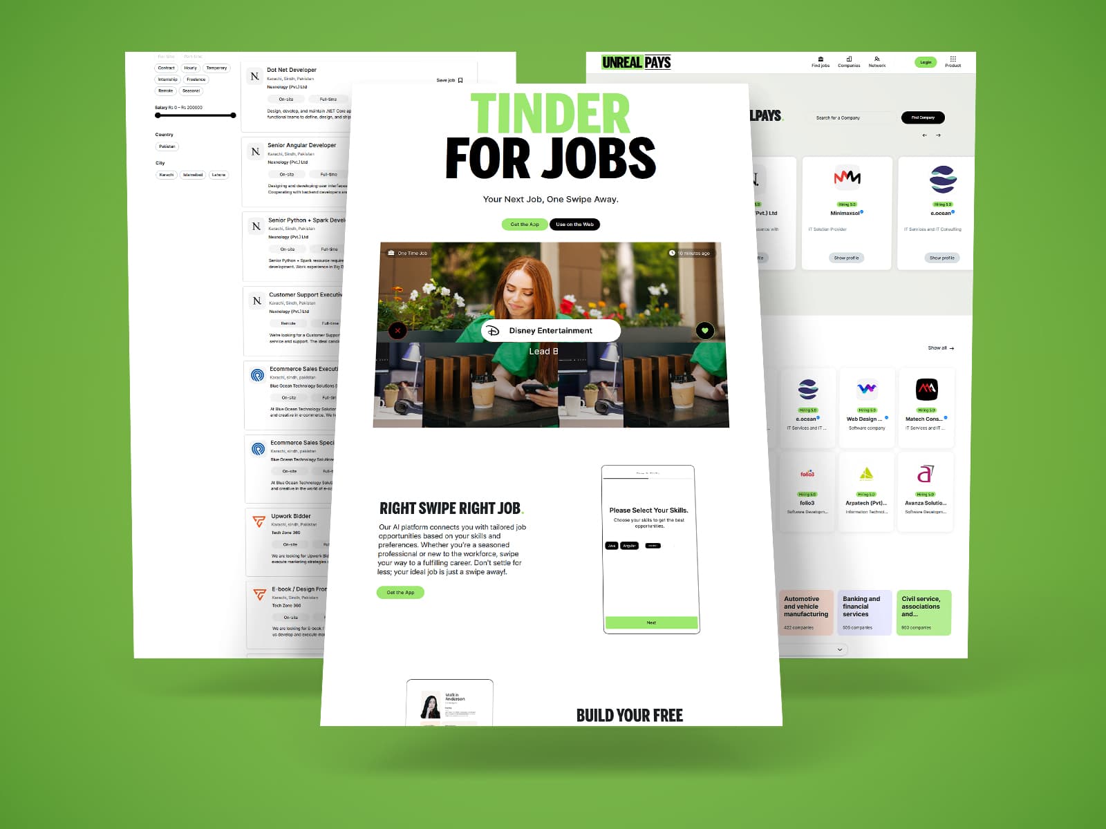 UnrealPays Job Finding Site featured placeholder